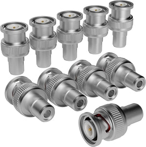 BNC Male to RCA Female Adapter-10 Pack