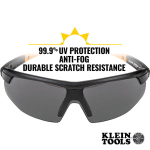 Klein Tools Standard Safety Glasses, Gray Lens Part Number: KLN 60160